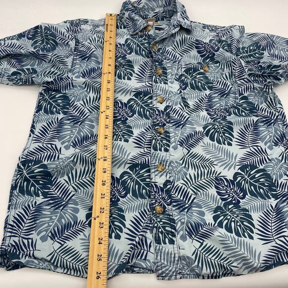 DULUTH Trading Co Mens Button Down Hawaiian Shirt Size S Short Sleeve Cotton - Picture 5 of 5